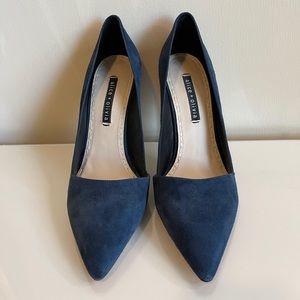 Alice + Olivia Navy Suede Pumps Size 41